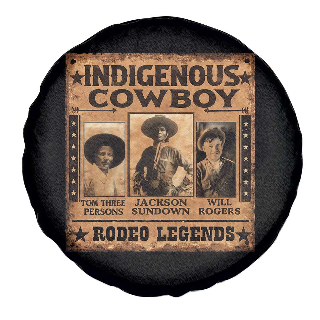 Native American Cowboy Rodeo Legends Spare Tire Cover Vintage Western Country Cowboy TS11 Print Your Wear