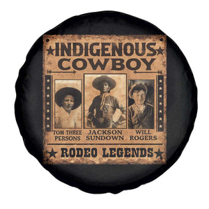 Native American Cowboy Rodeo Legends Spare Tire Cover Vintage Western Country Cowboy TS11 Print Your Wear