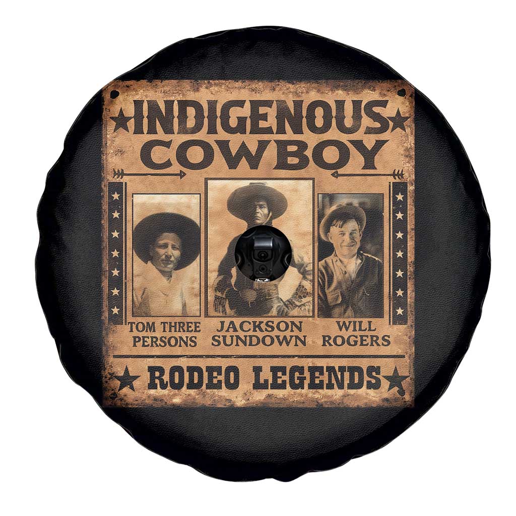 Native American Cowboy Rodeo Legends Spare Tire Cover Vintage Western Country Cowboy TS11 Print Your Wear