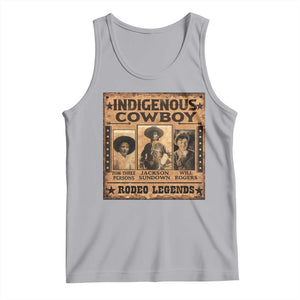 Native American Cowboy Rodeo Legends Tank Top Vintage Western Country Cowboy TS11 Athletic Heather Print Your Wear
