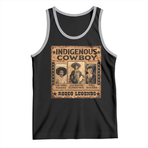Native American Cowboy Rodeo Legends Tank Top Vintage Western Country Cowboy TS11 Black Athletic Heather Print Your Wear