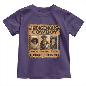 Native American Cowboy Rodeo Legends Toddler T Shirt Vintage Western Country Cowboy TS11 Purple Print Your Wear
