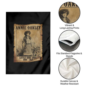 Annie Oakley Garden Flag Little Sure Shot The Legendary Cowgirl TS11 Print Your Wear