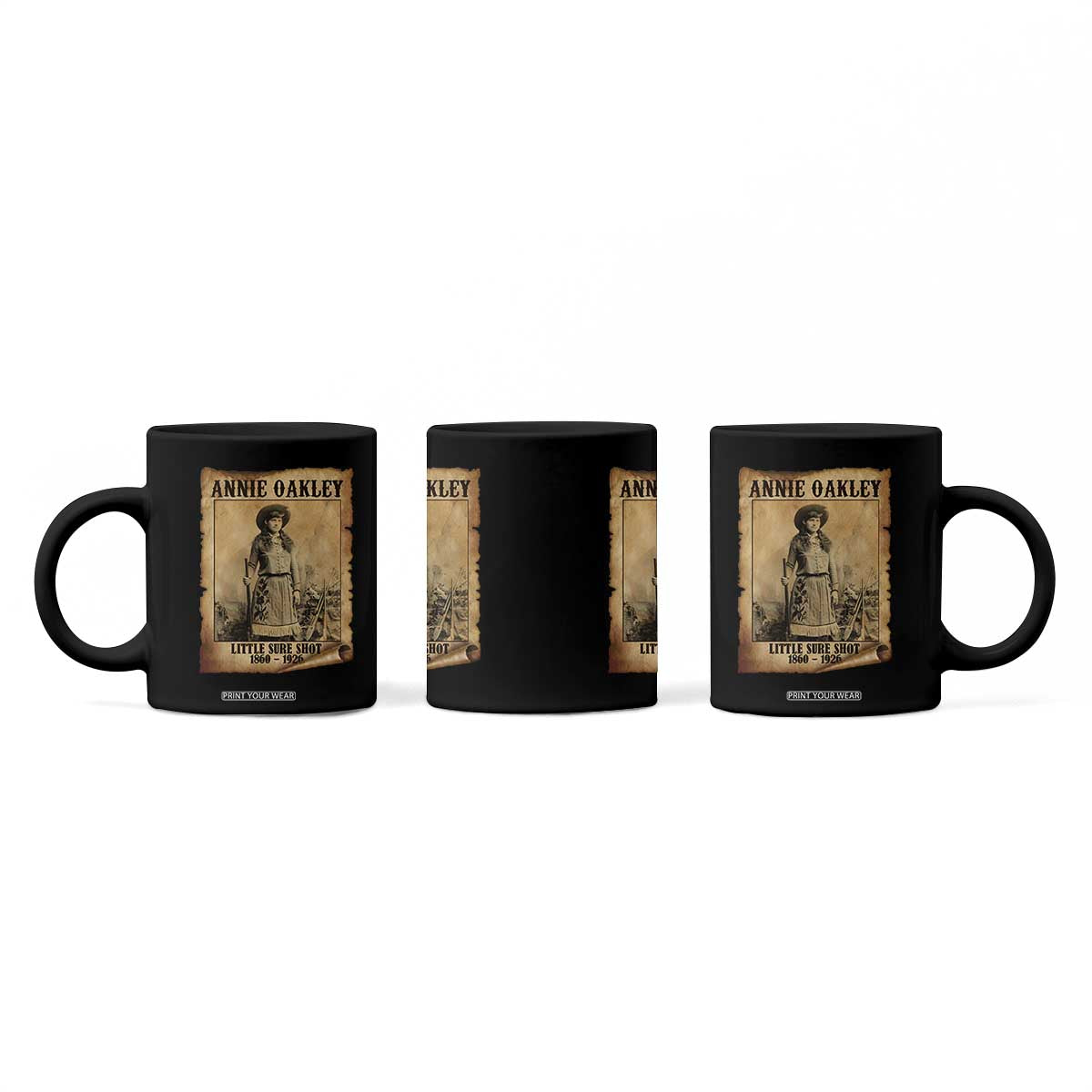 Annie Oakley Coffee Mug Little Sure Shot The Legendary Cowgirl TS11 Print Your Wear