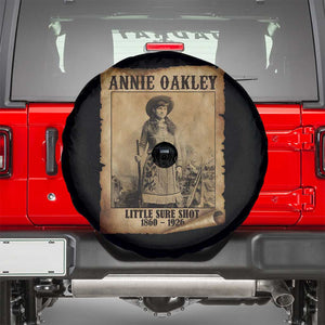 Annie Oakley Spare Tire Cover Little Sure Shot The Legendary Cowgirl TS11 Black Print Your Wear