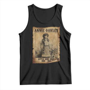 Annie Oakley Tank Top Little Sure Shot The Legendary Cowgirl TS11 Black Print Your Wear