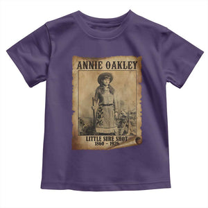 Annie Oakley Toddler T Shirt Little Sure Shot The Legendary Cowgirl TS11 Purple Print Your Wear