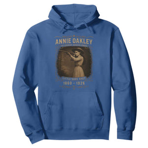 Annie Oakley Hoodie Little Sure Shot The Legendary American Cowgirl TS11 Royal Blue Print Your Wear