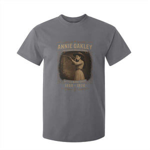 Annie Oakley T Shirt For Kid Little Sure Shot The Legendary American Cowgirl TS11 Charcoal Print Your Wear