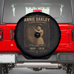 Annie Oakley Spare Tire Cover Little Sure Shot The Legendary American Cowgirl TS11 Black Print Your Wear