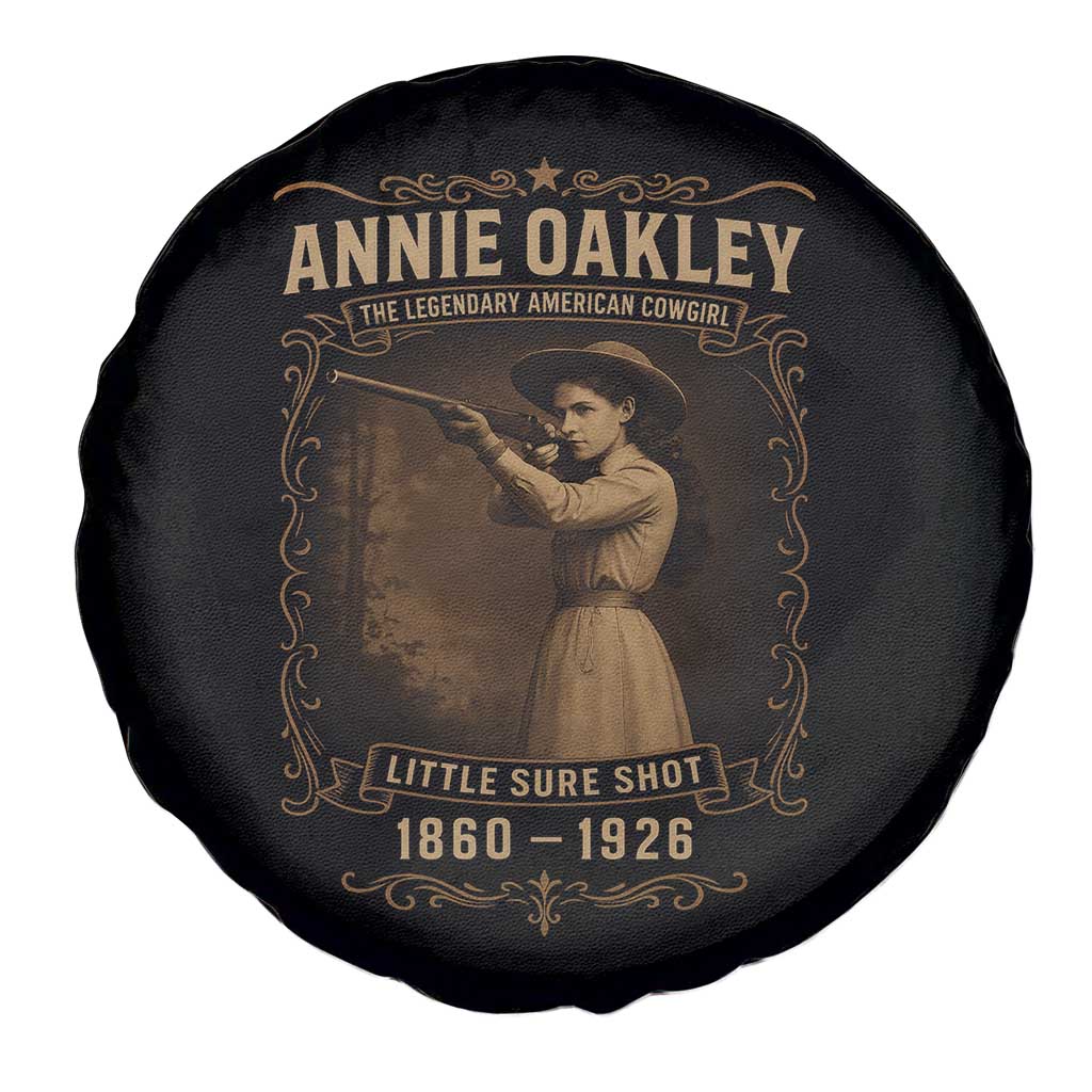Annie Oakley Spare Tire Cover Little Sure Shot The Legendary American Cowgirl TS11 Print Your Wear