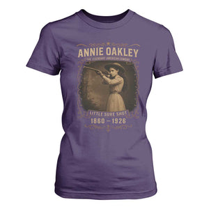 Annie Oakley T Shirt For Women Little Sure Shot The Legendary American Cowgirl TS11 Purple Print Your Wear