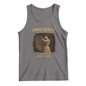 Annie Oakley Tank Top Little Sure Shot The Legendary American Cowgirl TS11 Deep Heather Print Your Wear