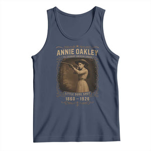 Annie Oakley Tank Top Little Sure Shot The Legendary American Cowgirl TS11 Navy Print Your Wear