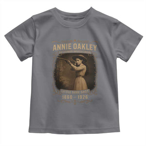 Annie Oakley Toddler T Shirt Little Sure Shot The Legendary American Cowgirl TS11 Charcoal Print Your Wear