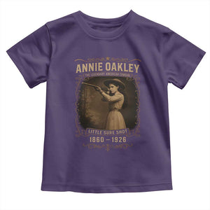 Annie Oakley Toddler T Shirt Little Sure Shot The Legendary American Cowgirl TS11 Purple Print Your Wear