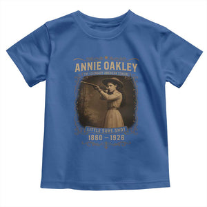 Annie Oakley Toddler T Shirt Little Sure Shot The Legendary American Cowgirl TS11 Royal Blue Print Your Wear
