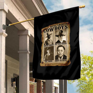Native American Cowboy Legends Garden Flag Vintage Western Rodeo TS11 Print Your Wear