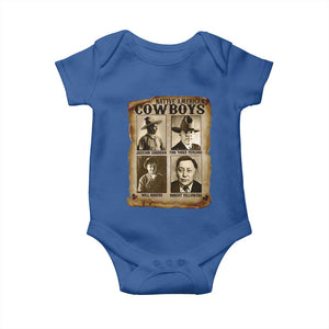 Native American Cowboy Legends Baby Onesie Vintage Western Rodeo TS11 Royal Blue Print Your Wear