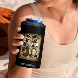 Native American Cowboy Legends 4 in 1 Can Cooler Tumbler Vintage Western Rodeo TS11 Print Your Wear