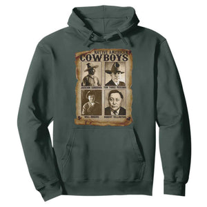 Native American Cowboy Legends Hoodie Vintage Western Rodeo TS11 Dark Forest Green Print Your Wear