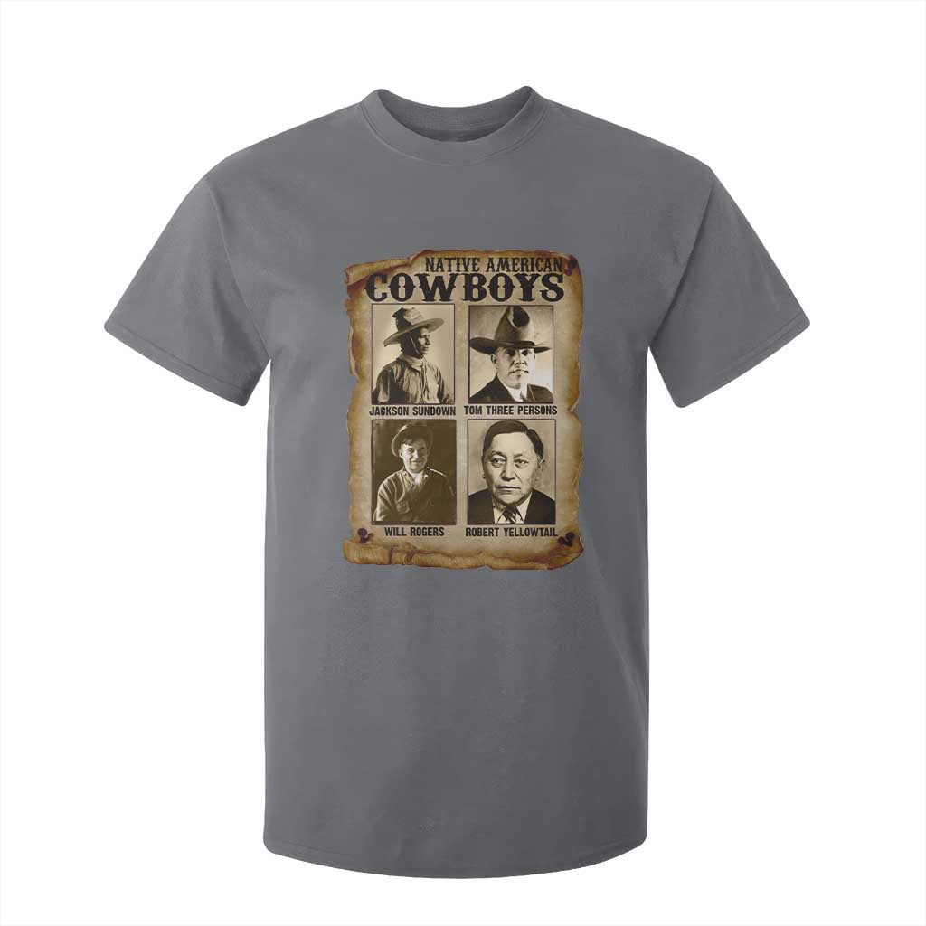 Native American Cowboy Legends T Shirt For Kid Vintage Western Rodeo TS11 Charcoal Print Your Wear