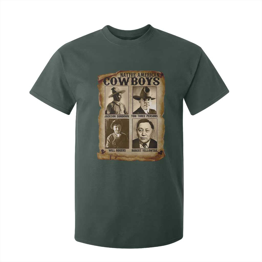 Native American Cowboy Legends T Shirt For Kid Vintage Western Rodeo TS11 Dark Forest Green Print Your Wear