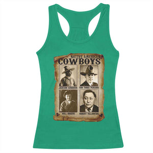 Native American Cowboy Legends Racerback Tank Top Vintage Western Rodeo TS11 Irish Green Print Your Wear
