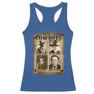 Native American Cowboy Legends Racerback Tank Top Vintage Western Rodeo TS11 Royal Blue Print Your Wear
