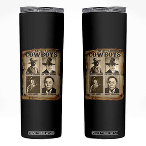Native American Cowboy Legends Skinny Tumbler Vintage Western Rodeo TS11 Black Print Your Wear