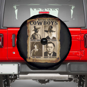 Native American Cowboy Legends Spare Tire Cover Vintage Western Rodeo TS11 Black Print Your Wear
