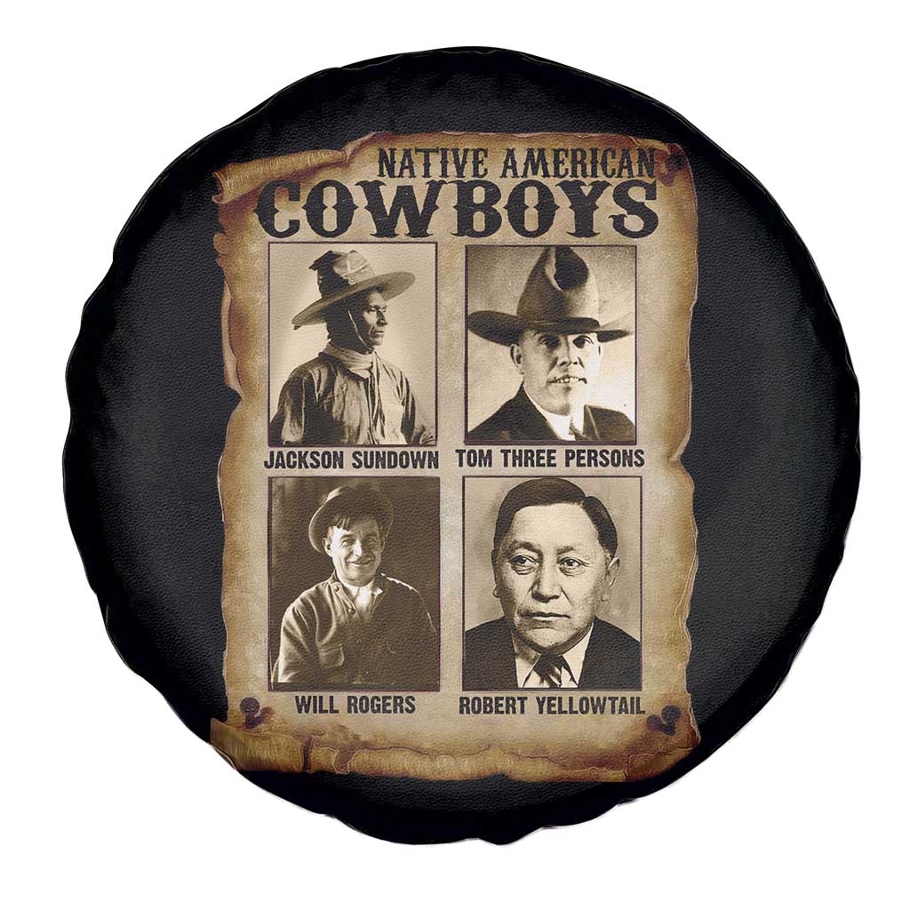 Native American Cowboy Legends Spare Tire Cover Vintage Western Rodeo TS11 Print Your Wear