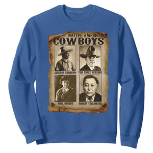 Native American Cowboy Legends Sweatshirt Vintage Western Rodeo TS11 Royal Blue Print Your Wear