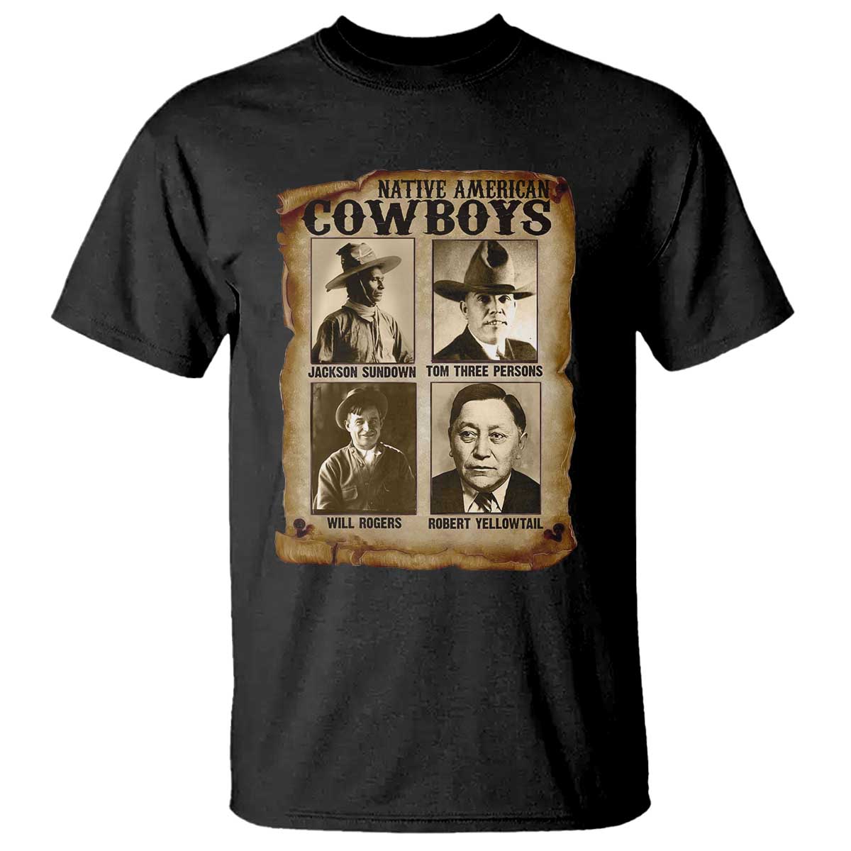 Native American Cowboy Legends T Shirt Vintage Western Rodeo TS11 Black Print Your Wear