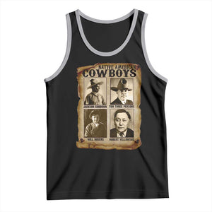 Native American Cowboy Legends Tank Top Vintage Western Rodeo TS11 Black Athletic Heather Print Your Wear