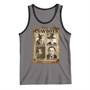 Native American Cowboy Legends Tank Top Vintage Western Rodeo TS11 Deep Heather Black Print Your Wear