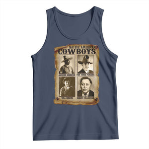 Native American Cowboy Legends Tank Top Vintage Western Rodeo TS11 Navy Print Your Wear