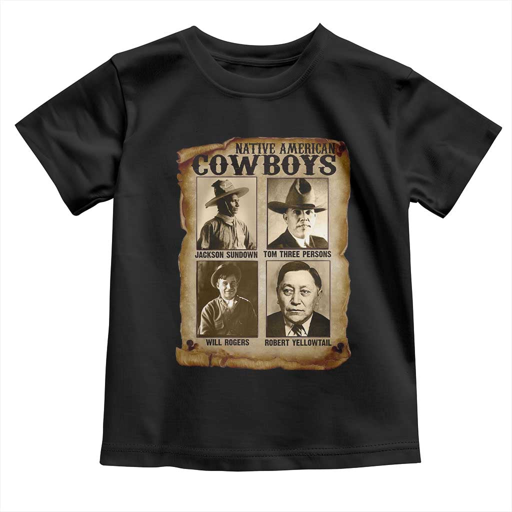 Native American Cowboy Legends Toddler T Shirt Vintage Western Rodeo TS11 Black Print Your Wear