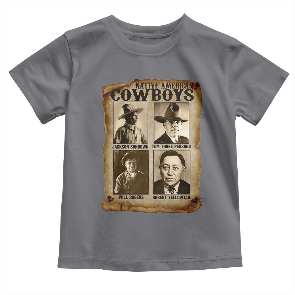 Native American Cowboy Legends Toddler T Shirt Vintage Western Rodeo TS11 Charcoal Print Your Wear