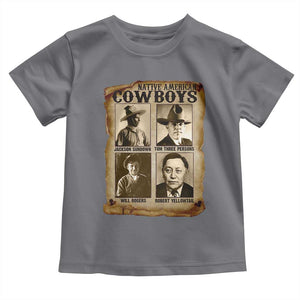 Native American Cowboy Legends Toddler T Shirt Vintage Western Rodeo TS11 Charcoal Print Your Wear