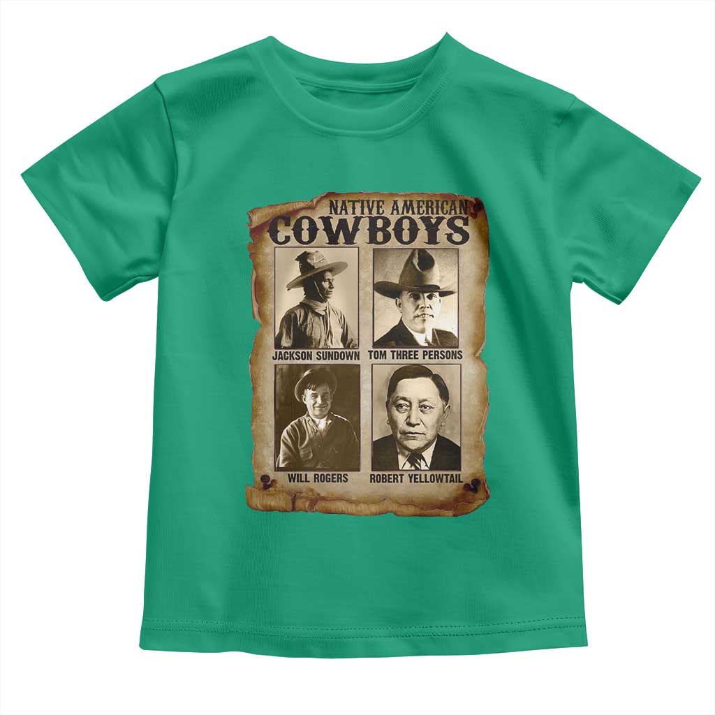 Native American Cowboy Legends Toddler T Shirt Vintage Western Rodeo TS11 Irish Green Print Your Wear