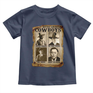 Native American Cowboy Legends Toddler T Shirt Vintage Western Rodeo TS11 Navy Print Your Wear