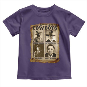 Native American Cowboy Legends Toddler T Shirt Vintage Western Rodeo TS11 Purple Print Your Wear