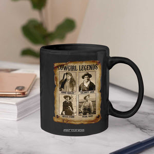 Cowgirl Legends Coffee Mug Vintage Legendary American Old West TS11 Print Your Wear