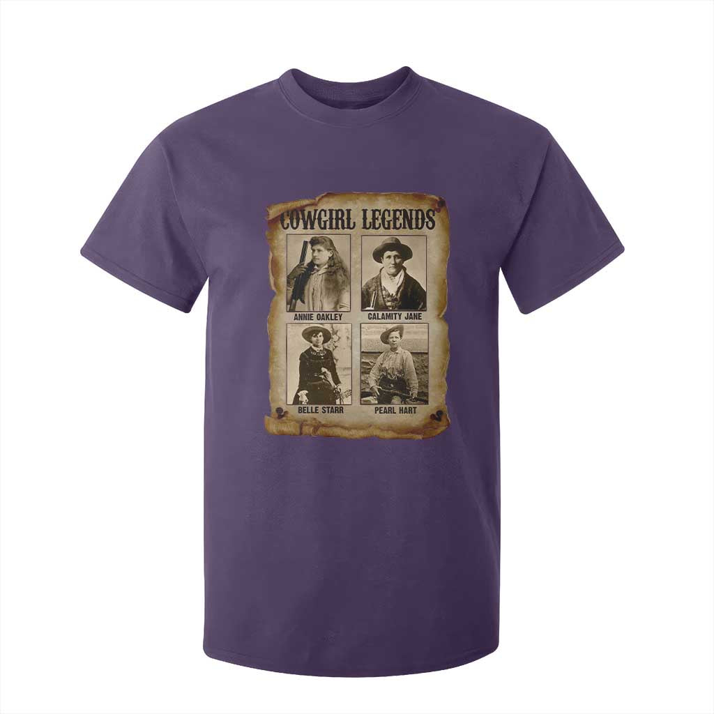 Cowgirl Legends T Shirt For Kid Vintage Legendary American Old West TS11 Purple Print Your Wear