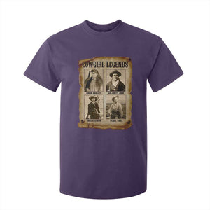 Cowgirl Legends T Shirt For Kid Vintage Legendary American Old West TS11 Purple Print Your Wear