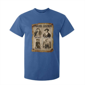 Cowgirl Legends T Shirt For Kid Vintage Legendary American Old West TS11 Royal Blue Print Your Wear