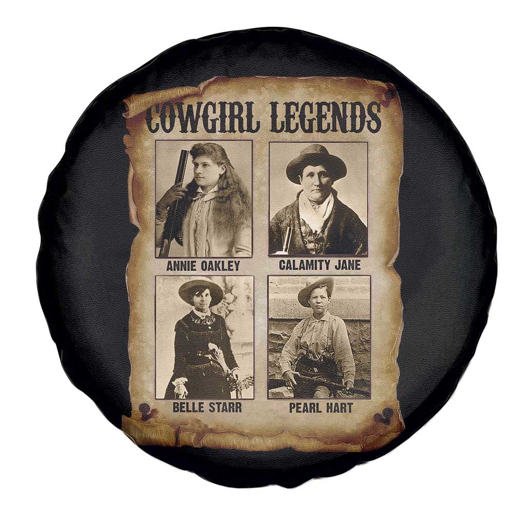 Cowgirl Legends Spare Tire Cover Vintage Legendary American Old West TS11 Print Your Wear
