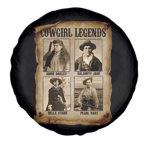 Cowgirl Legends Spare Tire Cover Vintage Legendary American Old West TS11 Print Your Wear
