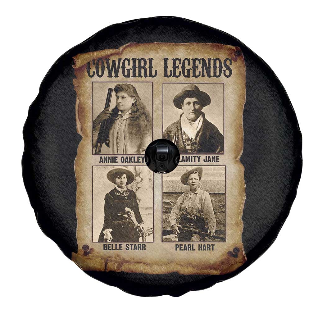 Cowgirl Legends Spare Tire Cover Vintage Legendary American Old West TS11 Print Your Wear